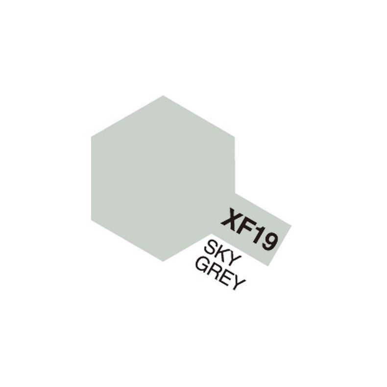 XF-19 Sky Grey, Acrylic Mini 10 ml (penselmaling, mat) - Tamiya